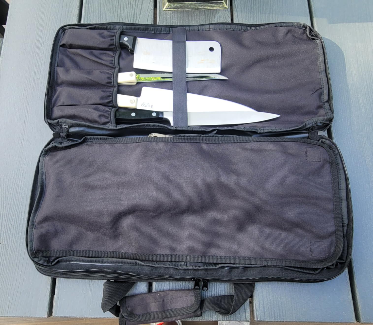 EVERPRIDE Chef Knife Bag Holds 20 Knives PLUS Large Zippered Compartment for Kitchen Tools – Durable, Large Knife Bag for Chefs – Knives Not Included customer photo 2