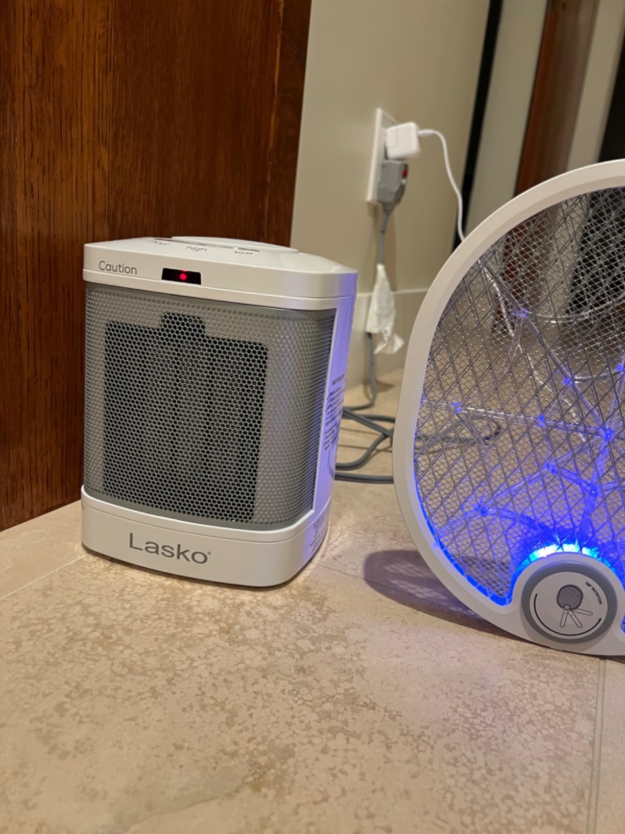 Lasko Electric Ceramic Space Heater for Bathroom - 8” - CD08200 - White customer photo 1