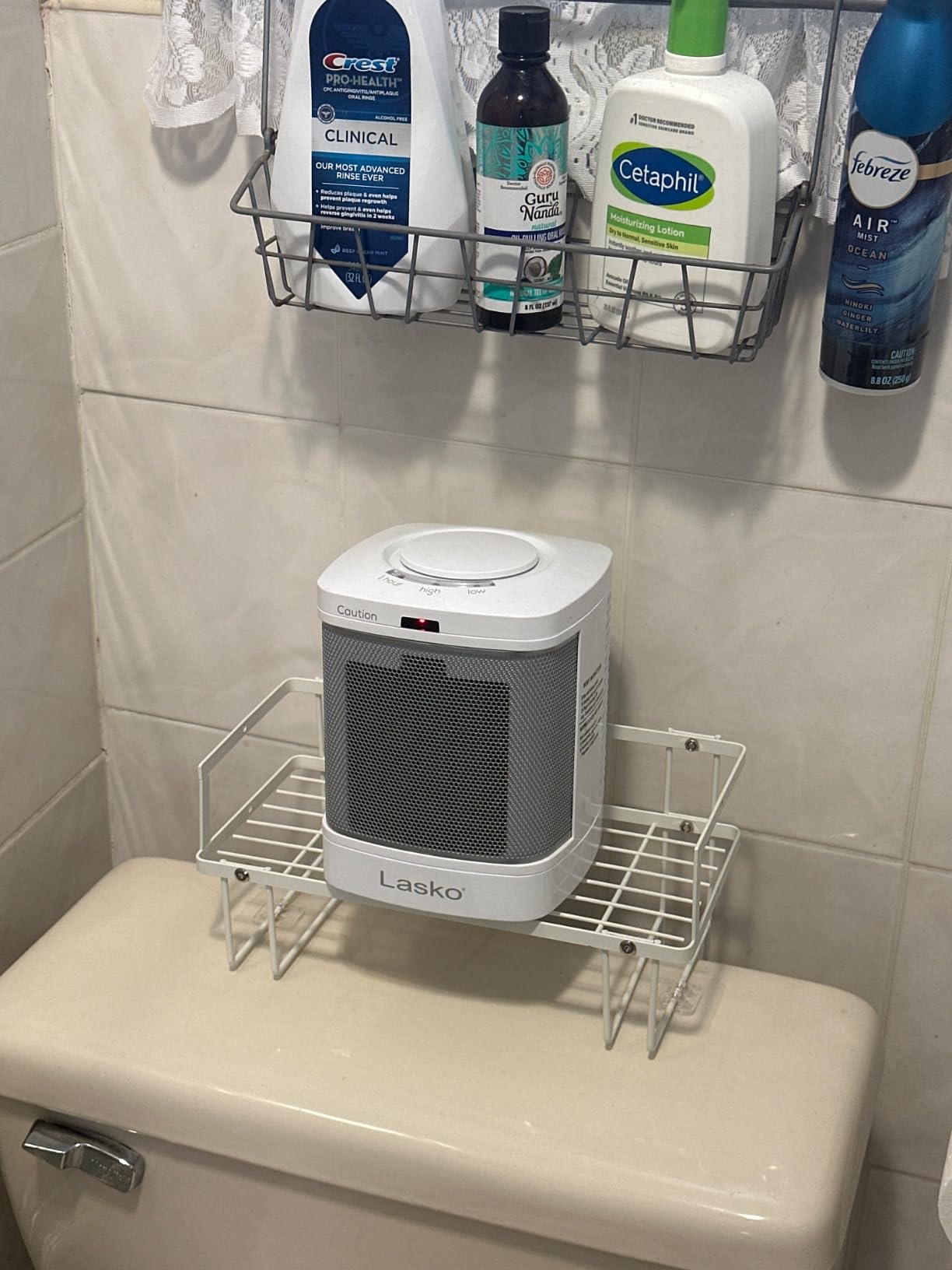 Lasko Electric Ceramic Space Heater for Bathroom - 8” - CD08200 - White customer photo 2