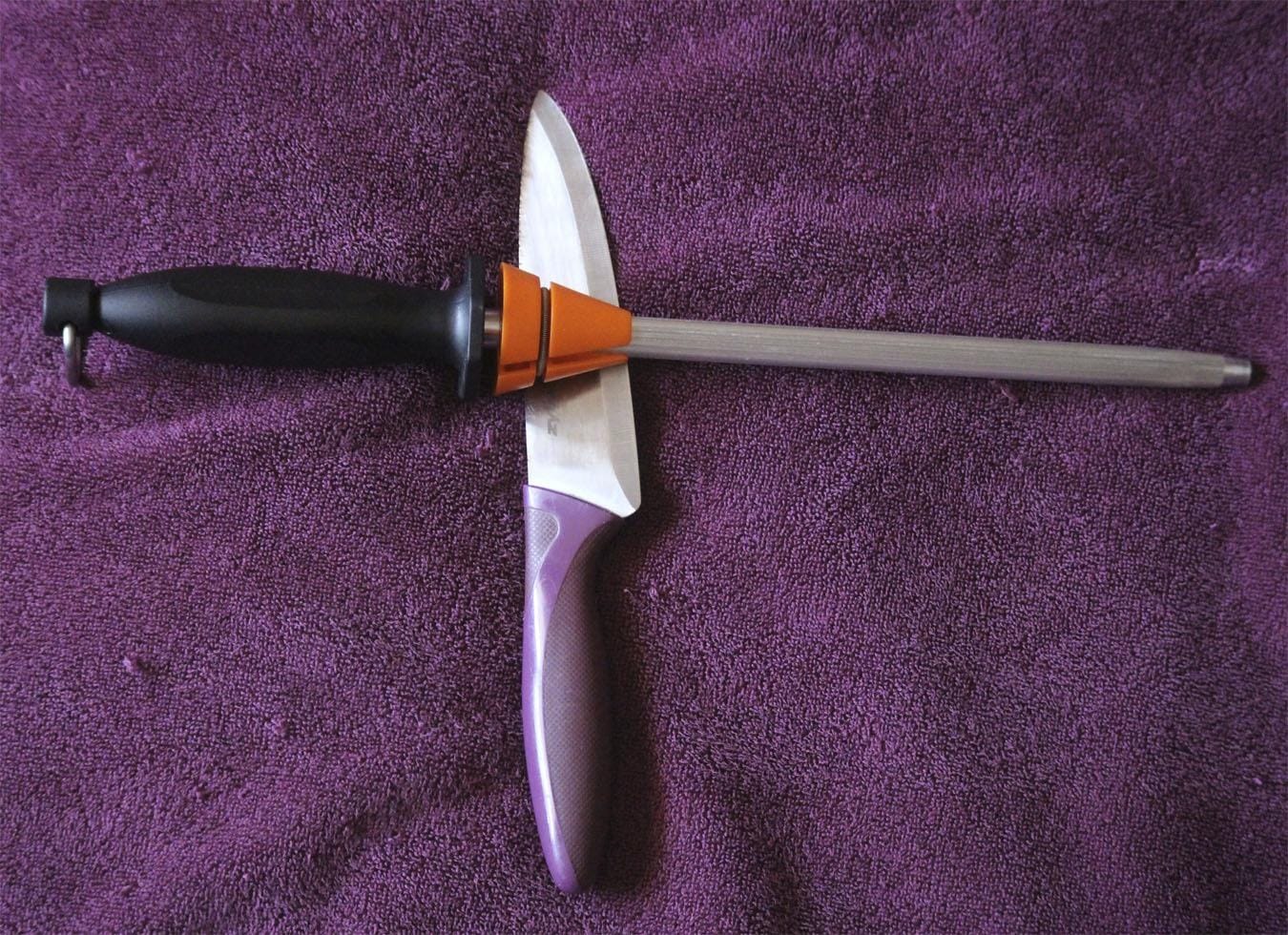 Utopia Kitchen Knife Sharpener Rod 12 Inch Honing Rod for Sharpening customer photo 2