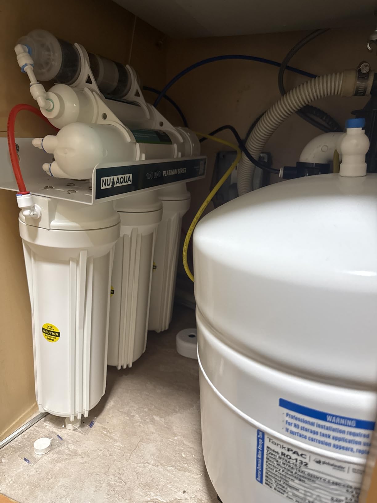 NU Aqua 5-Stage Under Sink Reverse Osmosis Water Filter System - 100 GPD RO customer photo 1