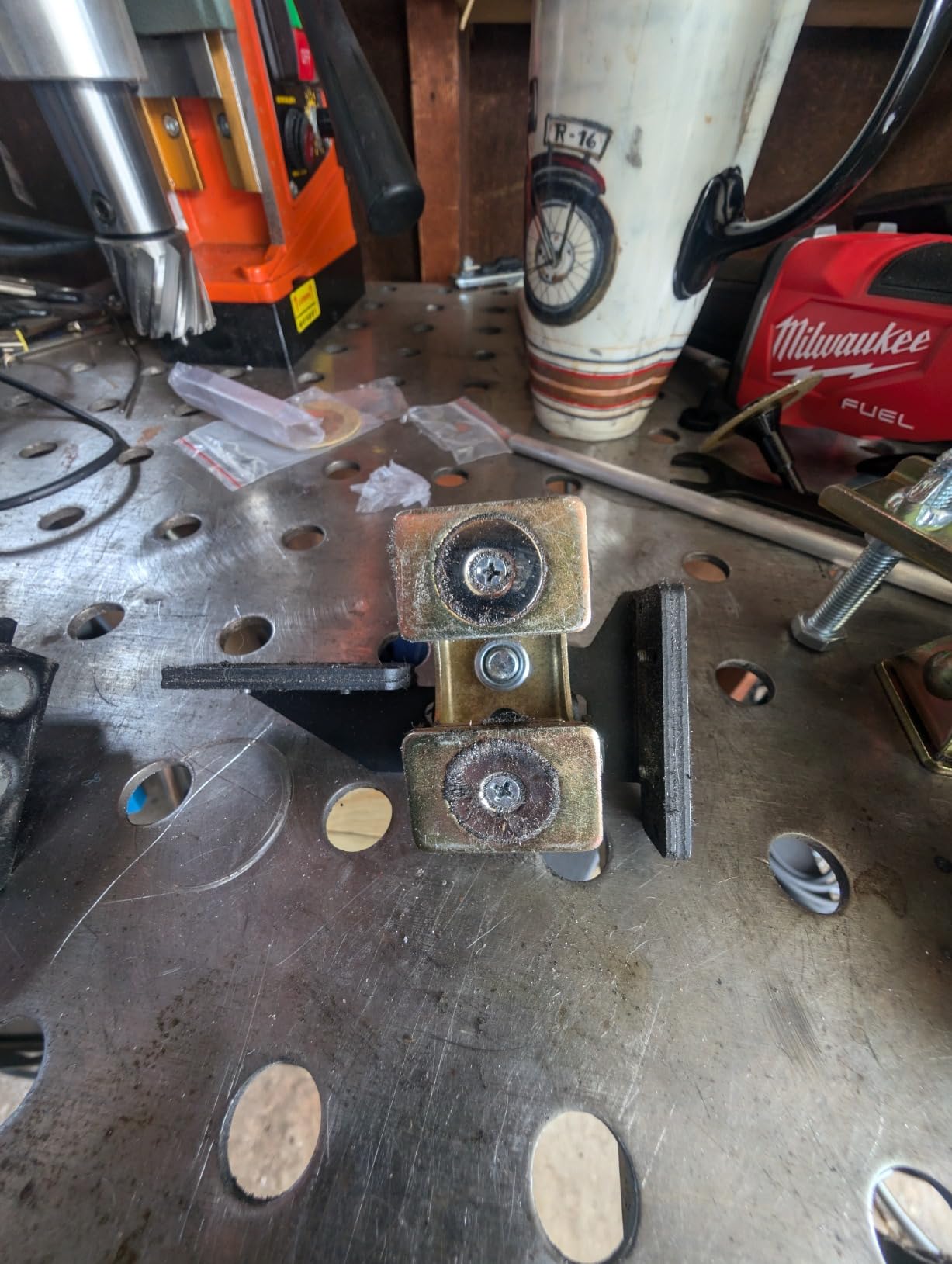 Strong Hand Tools, Grasshopper Magnetic Welding Finger, Brass Tip, Spring Loaded Arm, Adjustable Length, Anti-Tipping Bolt, Magnetic Pull Force: 35 lbs, AGH230 customer photo 1