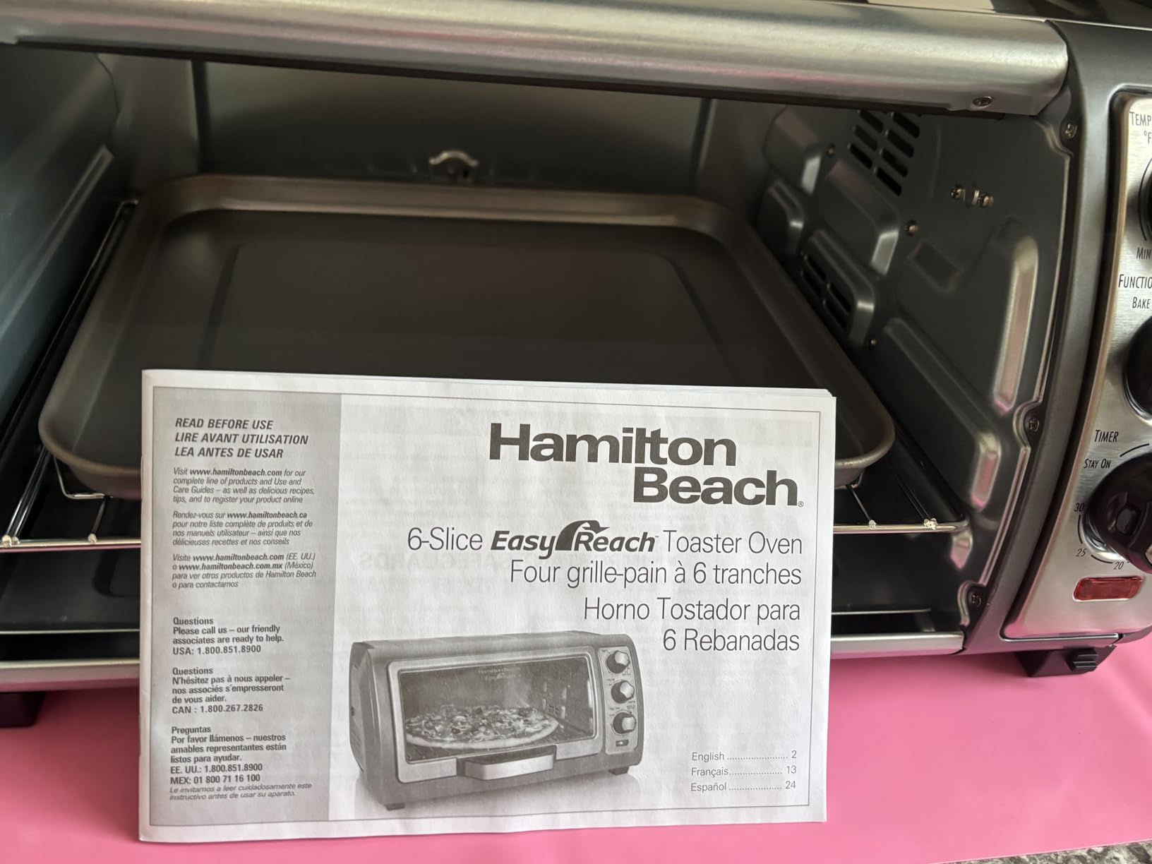 Hamilton Beach Easy Reach 6 Slice Countertop Convection Toaster Oven customer photo 2