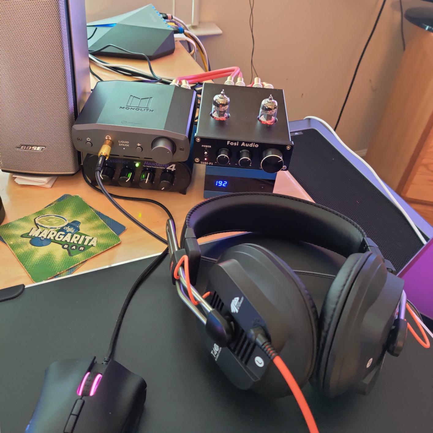 Monolith 133304 Liquid Spark Headphone Amplifier - by Alex Cavalli with RCA Input, Single 1/4 Output 1.3Watt@50R, 108Db customer photo 1