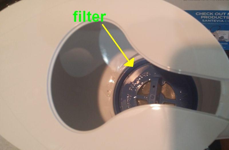Santevia MINA Alkaline Pitcher | 9-Cup at Water Filter System That Adds Minerals and Makes Alkaline Water | Fluoride, Chlorine and Lead Water Filter | American Filtration Media customer photo 2
