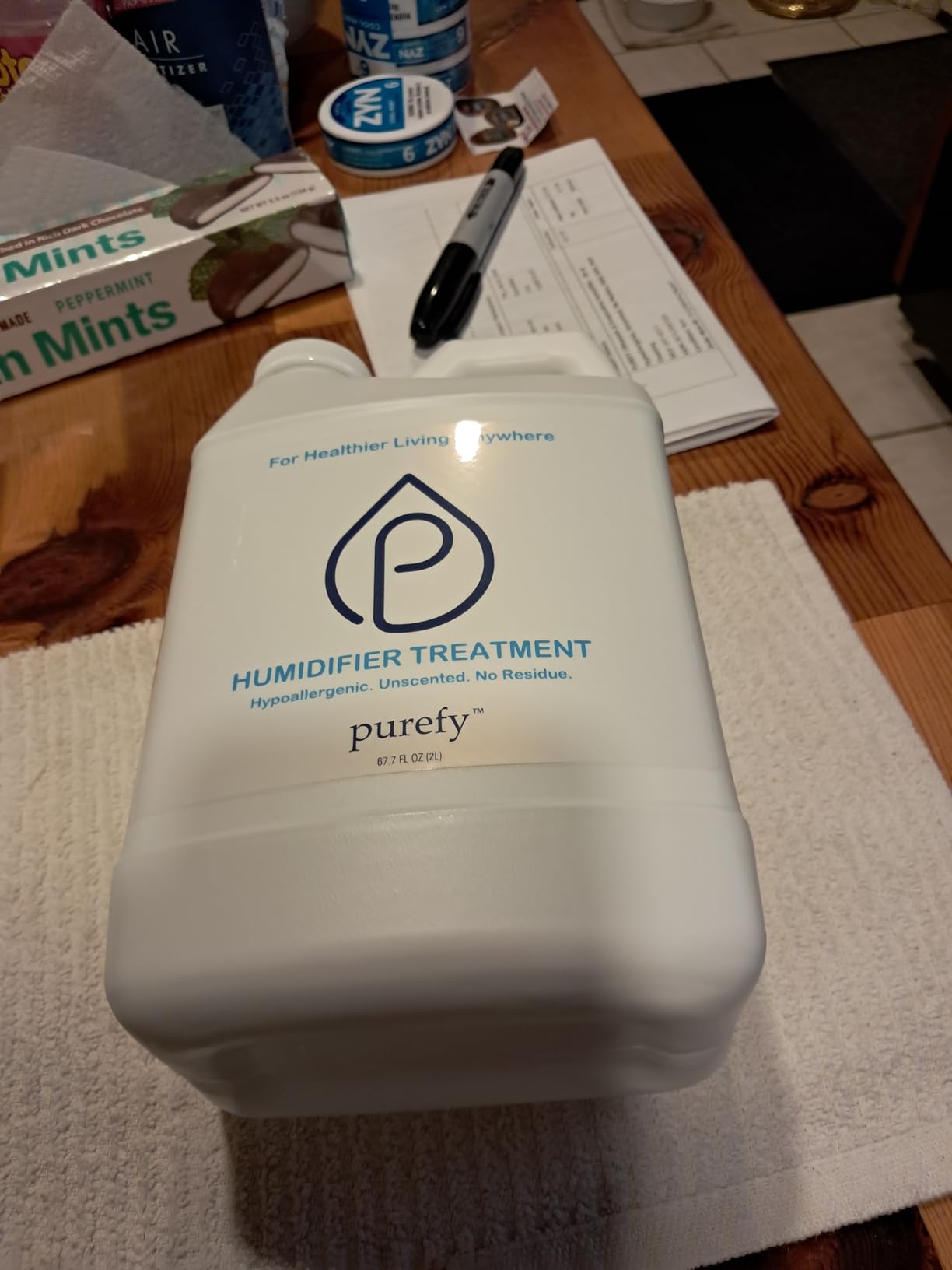 PUREFY Ultrasonic & Evaporative Humidifier - 68 oz Hypoallergenic, Unscented, No Residue, Baby Safe, Auto Cleaning customer photo 2