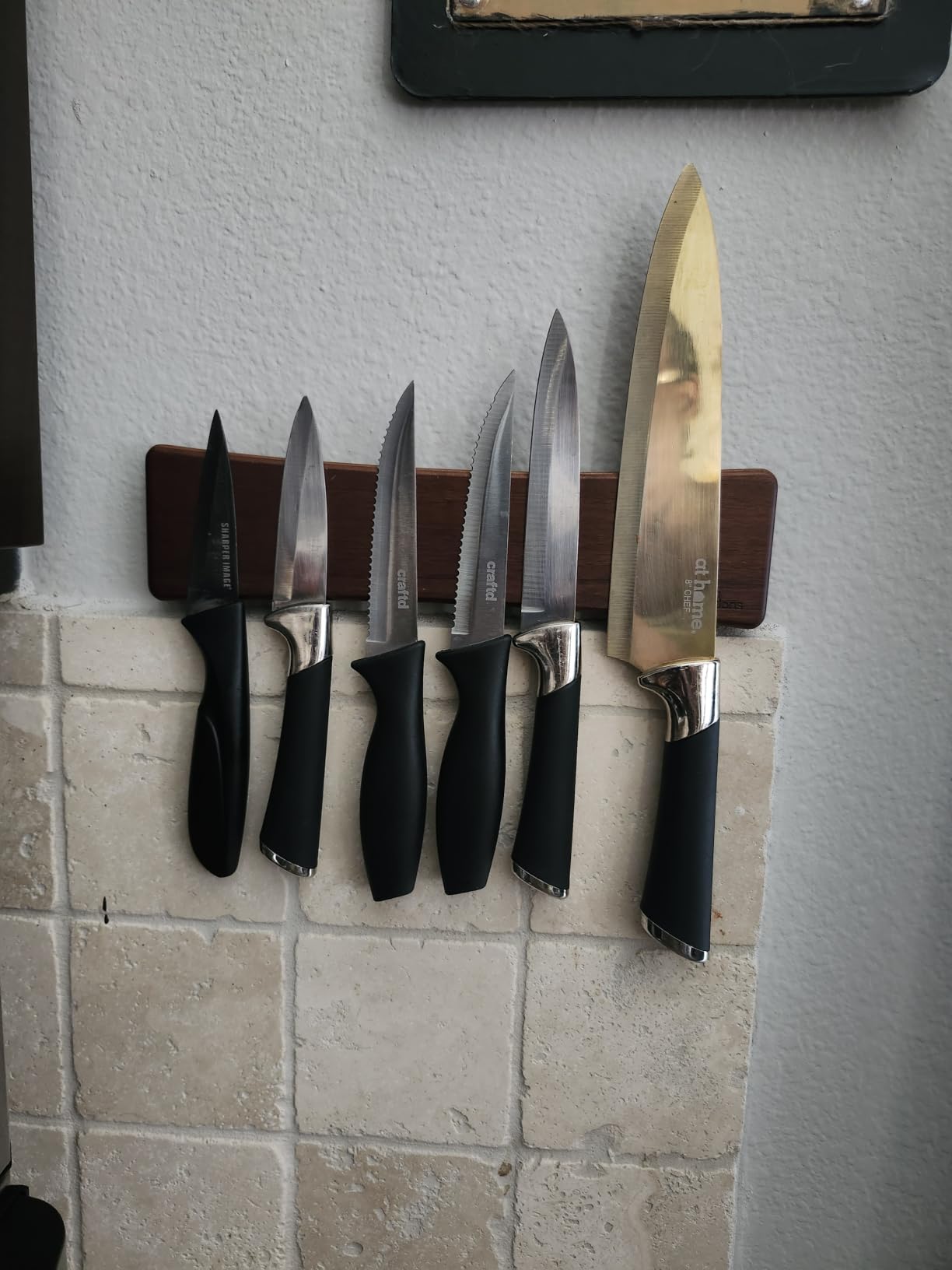 Modern Innovations 10 Inch Stainless Steel Magnetic Knife Bar with Multipurpose Use as Knife Holder, Knife Rack, Knife Strip, Kitchen Utensil Holder, Tool Holder, Art Supply Organizer, Home Organizer customer photo 1