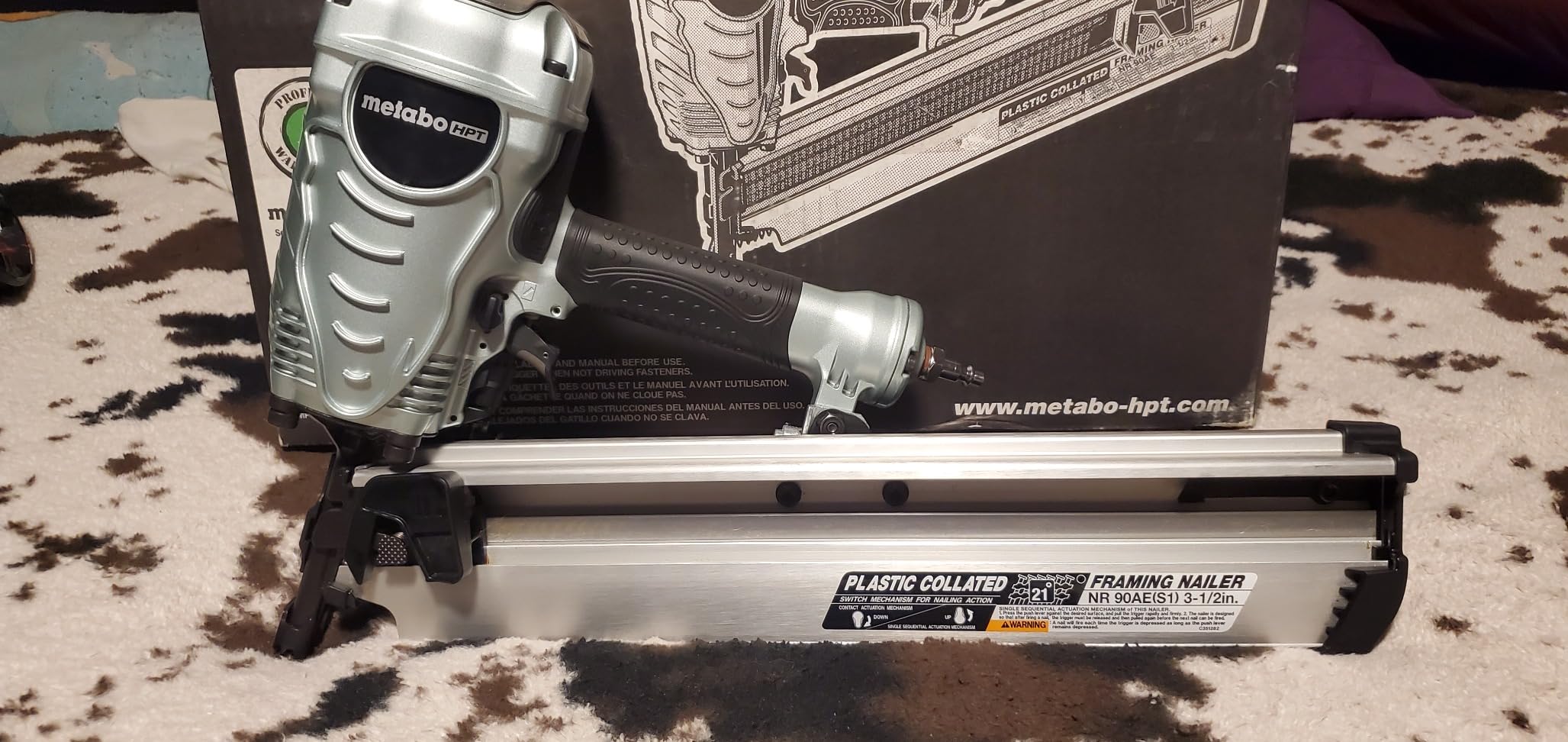 Metabo HPT Framing Nailer, 21° Plastic Collated 2-3.5in, NR90AES1 customer photo 2