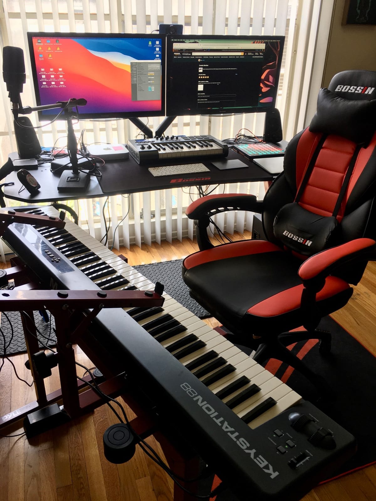BOSSIN Gaming Chair with Massage, Ergonomic Heavy Duty Design with Footrest and Lumbar Support, Large Size Cushion High Back Office Chair, Big and Tall Gaming Computer Chair for Kids customer photo 2
