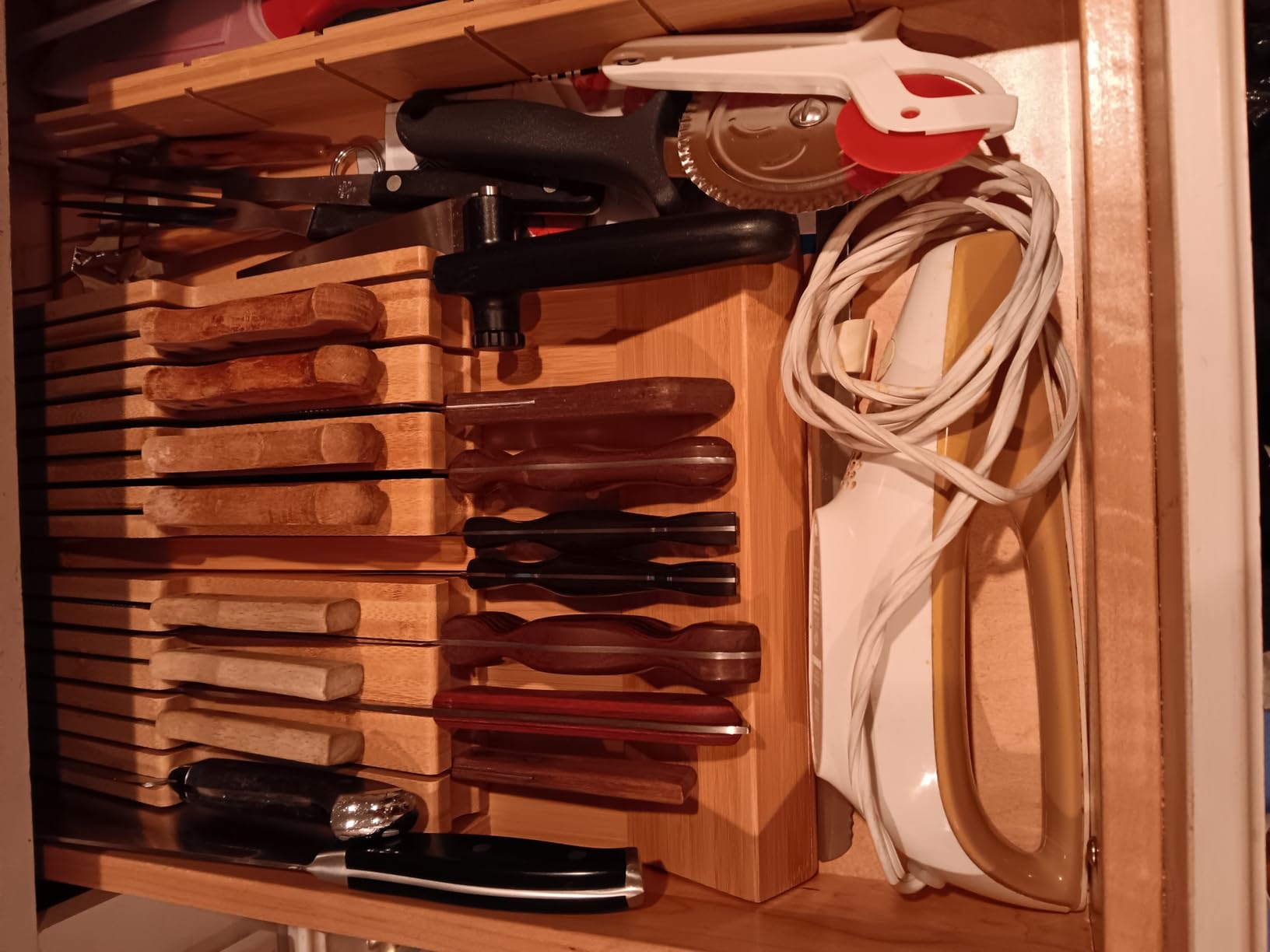 NIUXX Bamboo In-Drawer Knife Block Set for 16 Knives(Not Included) customer photo 2