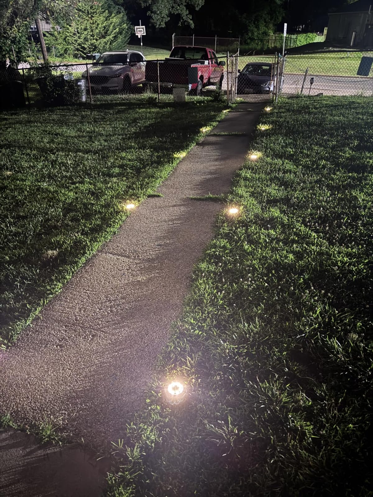 INCX Solar Lights Outdoor Waterproof, Cold White, 12 Pack Ground Lights customer photo 1