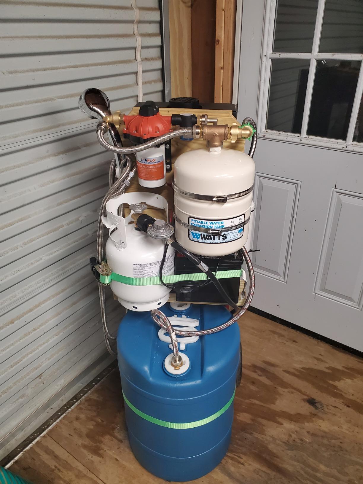 15-Gallon Stackable Water Containers, 2-Pack + Hose & Wrench customer photo 1