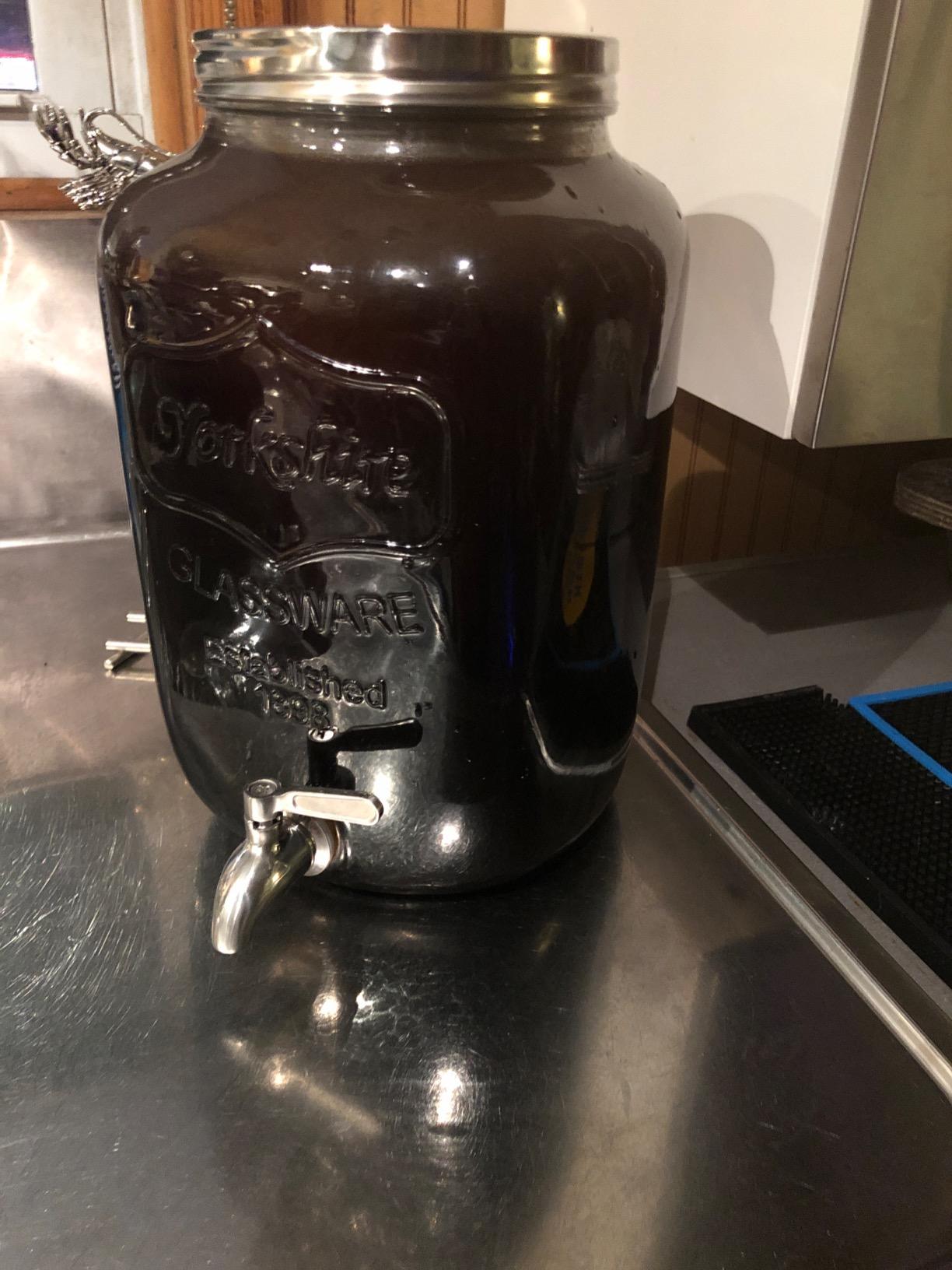 2-Gallon Cold Brew Coffee Maker – Commercial Size Extra Large Glass Dispenser with Metal Spigot, Reusable Metal Filter & Airtight Lid – Big Batch Brewing by KitchenToolz customer photo 2