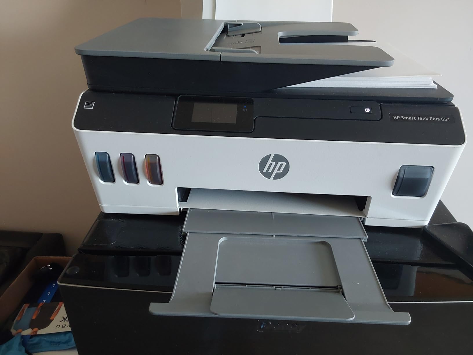 HP Smart Tank Plus 651 Wireless All-in-One Printer, Ink Tank Printer-for-Home Use, 2 Years of Ink Included Auto Document Feeder, Mobile Print, Scan, Copy, Fax. (7XV38A) customer photo 1