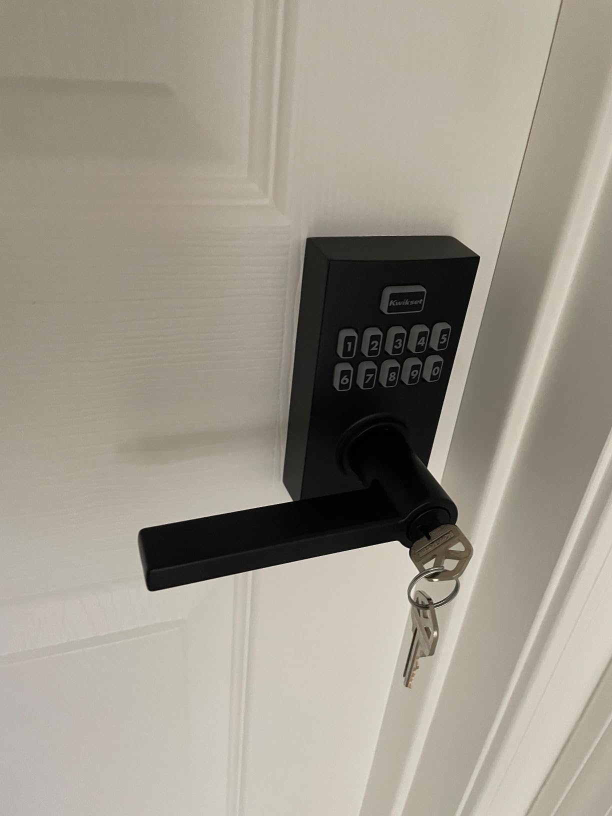 Kwikset 917HFL-514S Smartcode Keypad Electronic with Halifax Lever SmartKey with 6AL Latch and RCS Strike Matte Black Finish customer photo 1