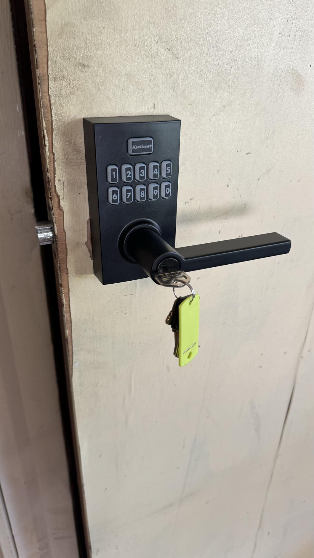 Kwikset 917HFL-514S Smartcode Keypad Electronic with Halifax Lever SmartKey with 6AL Latch and RCS Strike Matte Black Finish customer photo 2