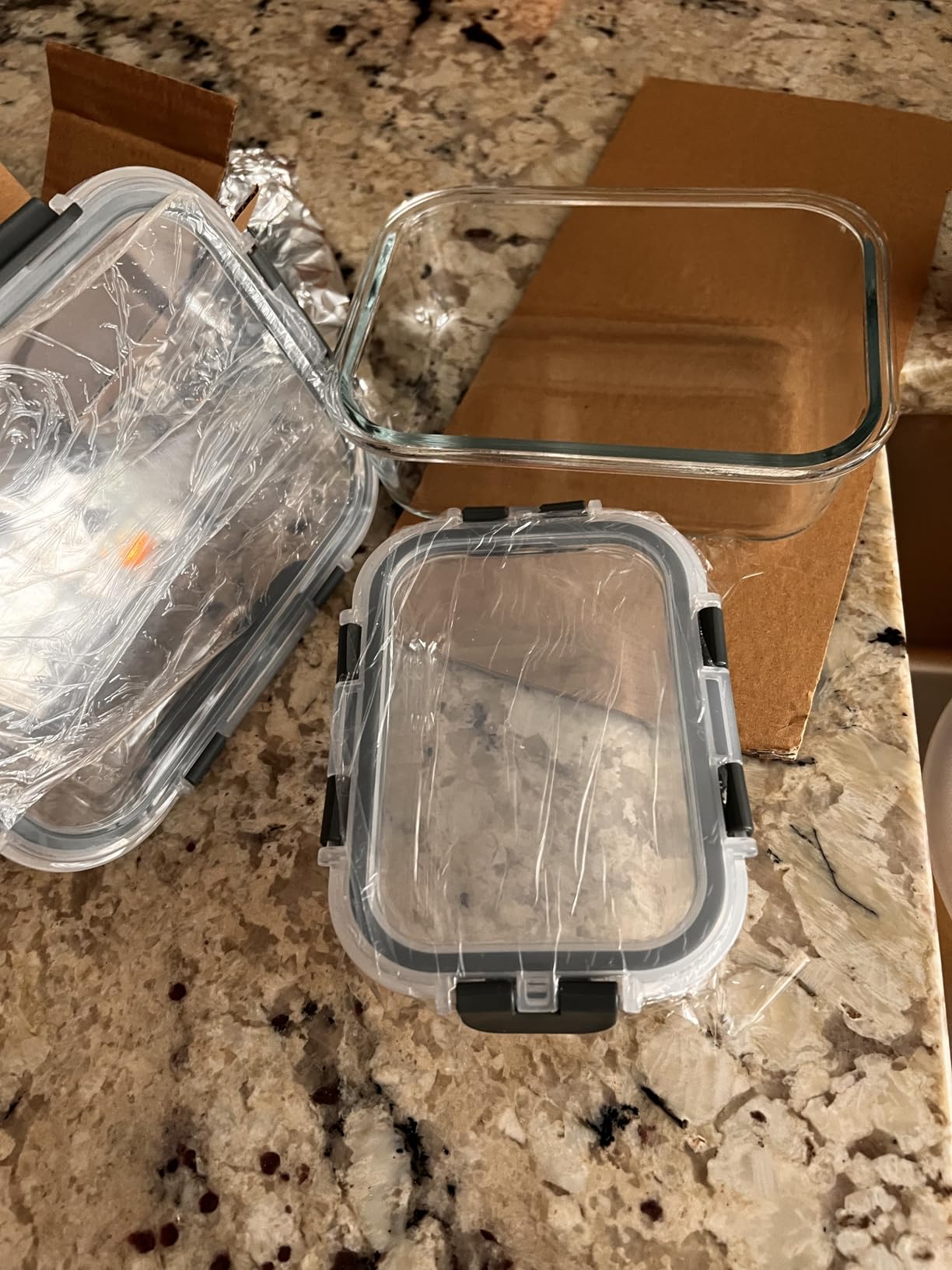 M MCIRCO 10 Pack Glass Food Storage Containers with Lids, Gray customer photo 2