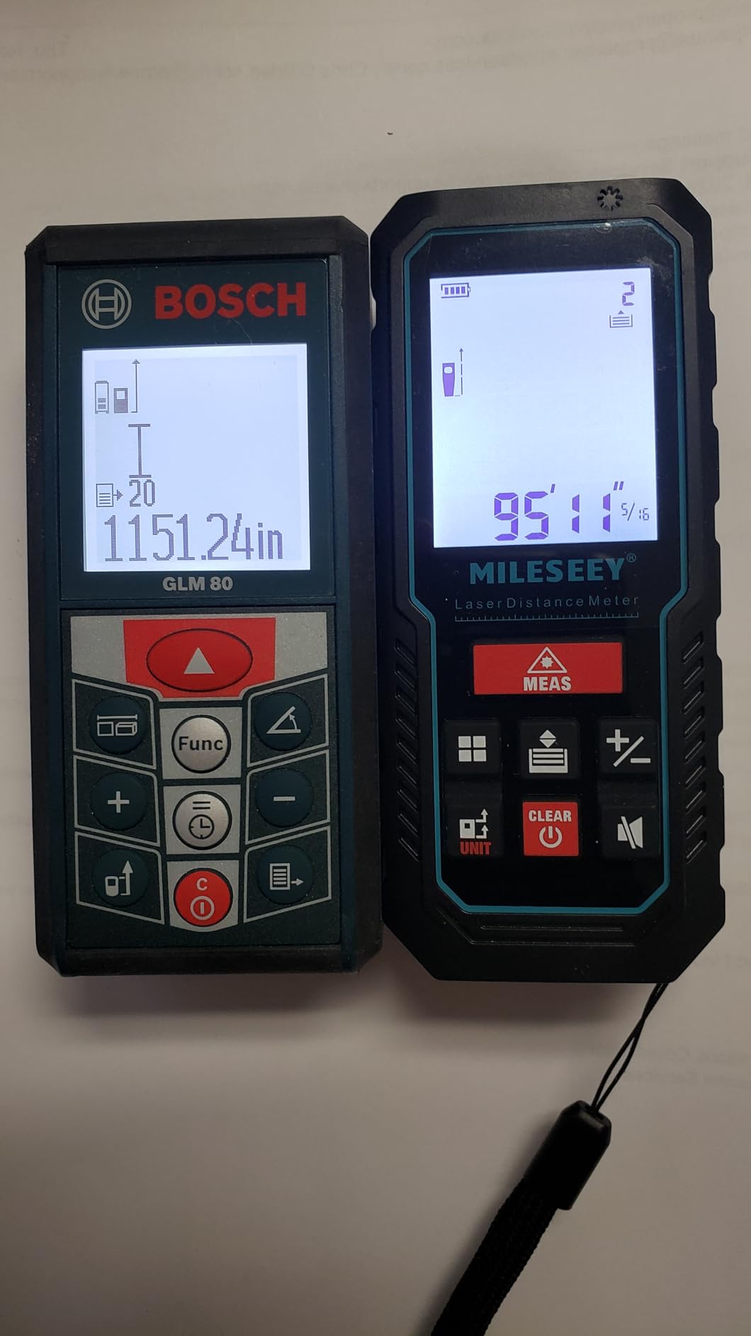 MILESEEY Laser Measure, Laser Measuring Tool with Angle Sensor customer photo 2