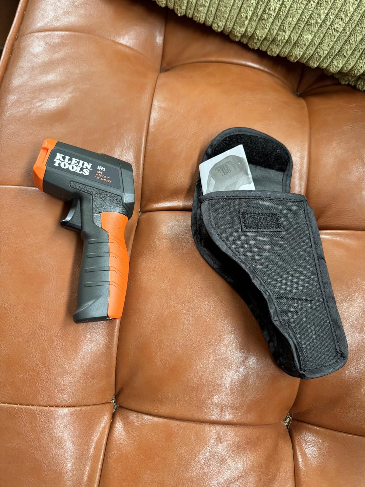 Klein Tools IR1 Infrared Thermometer with Targeting Laser, Auto-Hold, More customer photo 1