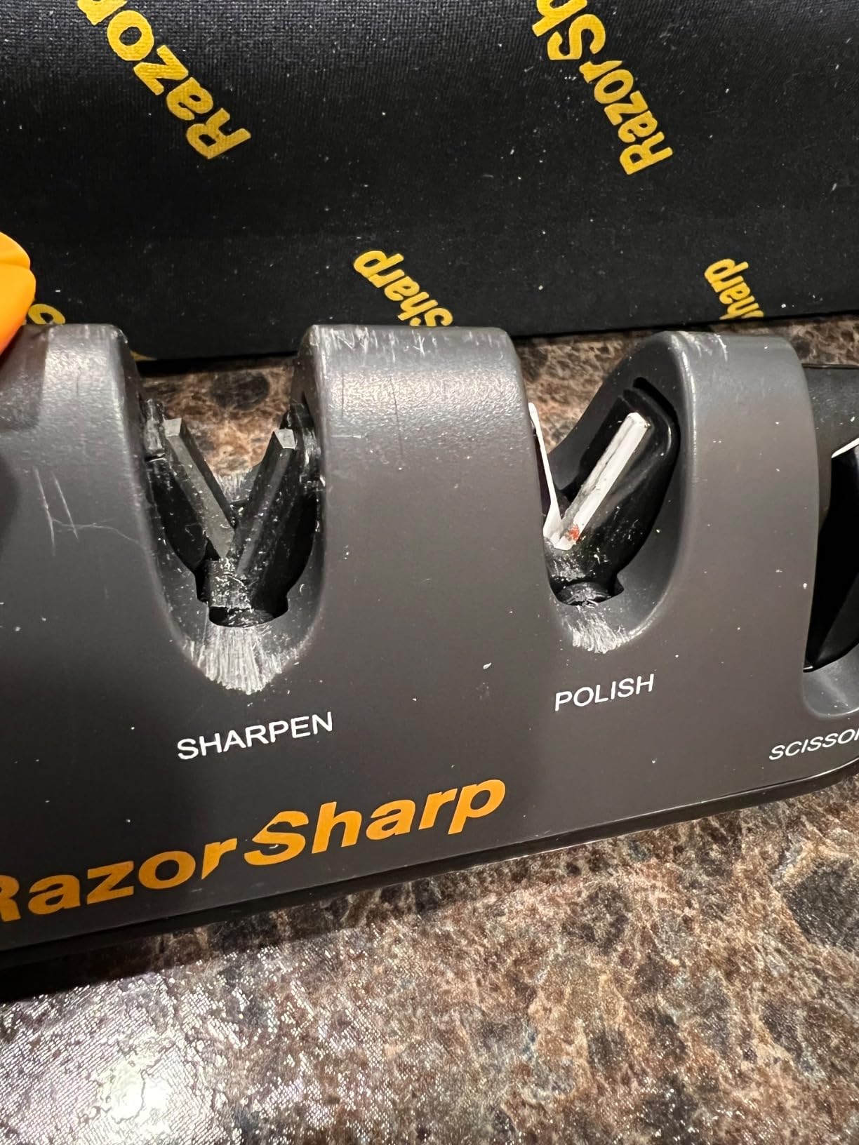 RazorSharp™ Knife & Scissor Sharpener | Adjustable 14-24 Degree Angle Guide customer photo 2