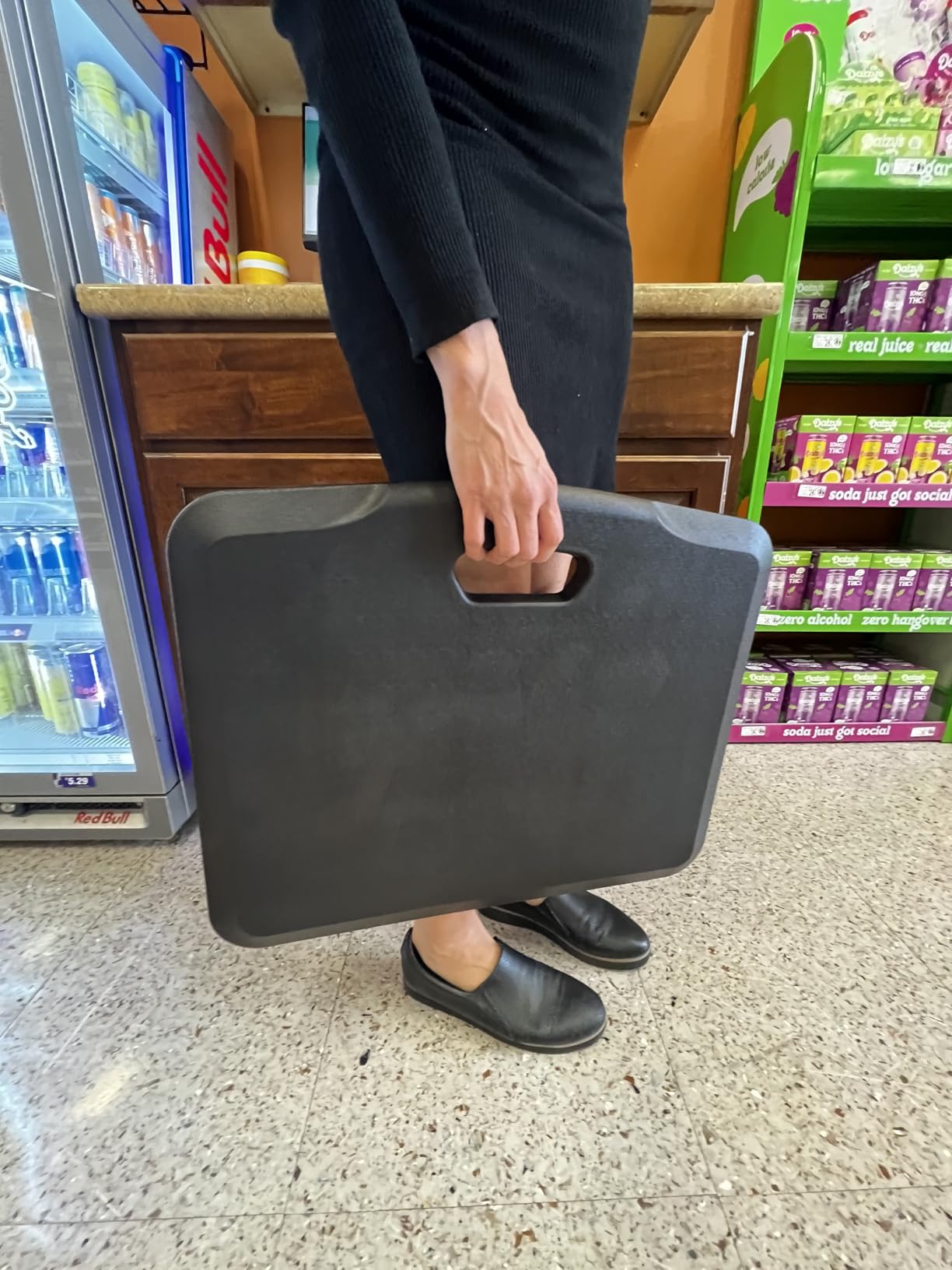 Mount-It! Standing Desk Floor Mat, 18x22, Red customer photo 2