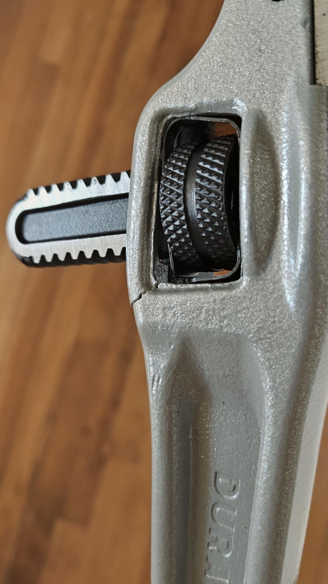 DURATECH 14-inch Aluminum Offset Pipe Wrench, Adjustable Plumbing Wrench customer photo 1