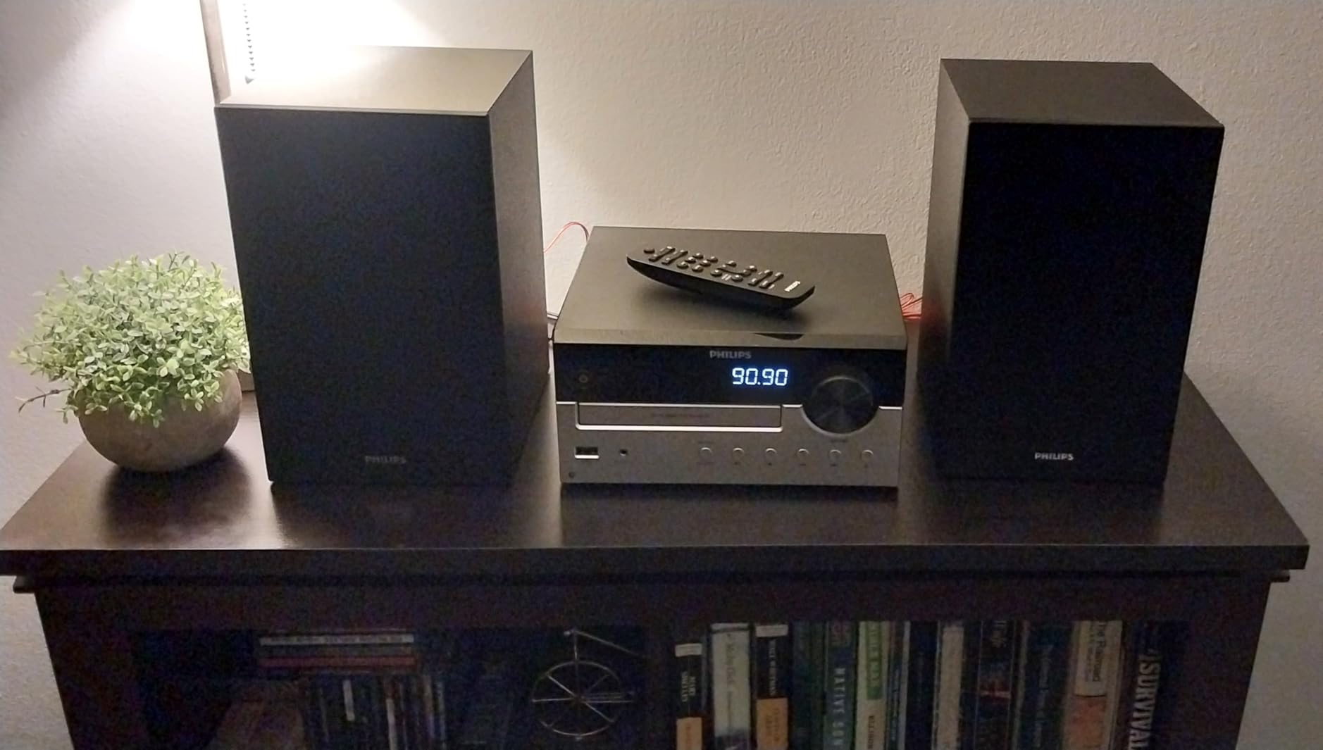 Philips Bluetooth Stereo System for Home with CD Player, Bluetooth 5.4 & Auracast, Upgraded 80W Stereo Sound, MP3, USB, Audio in, FM Radio, Bass Reflex Speaker, Remote Control Included customer photo 2