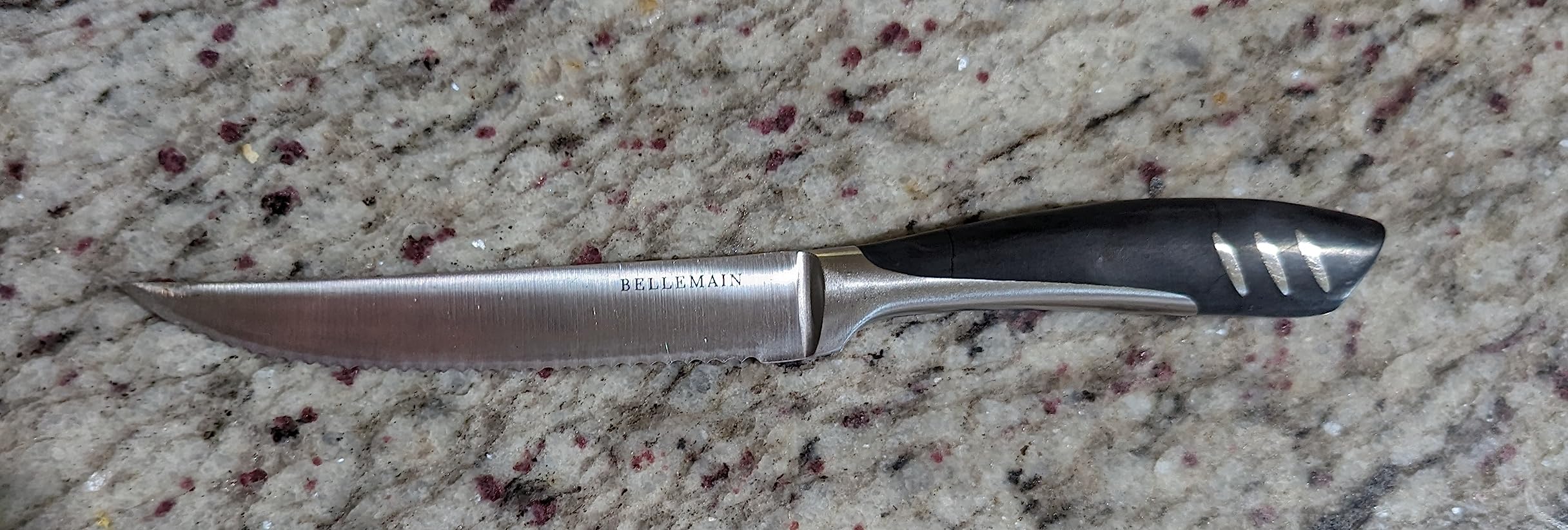 Bellemain Steak Knife Set of 8, Serrated Stainless Steel, Dishwasher Safe customer photo 2
