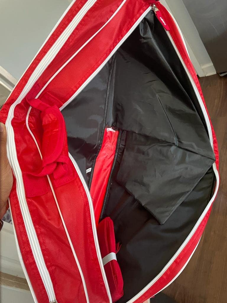 Tennis Racket Bag (3-5 Racquet), with Shoe & Phone Compartment and Protective Pad, Super Roomy and Lightweight Racquet Bag for Tennis, Badminton customer photo 2