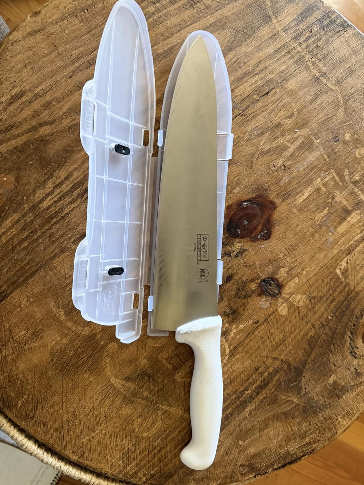 Blade Guard™ Locking Kitchen Knife Blade Protector (Clear, 8in) customer photo 2