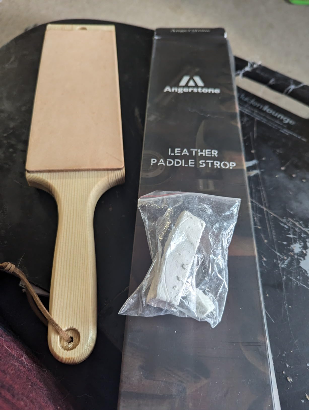 Angerstone Oversize Double Sided Leather Strop Kit(3