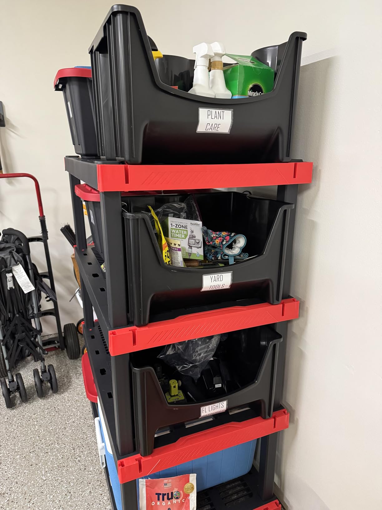 CX Craftsman 4-Tier Heavy Duty Plastic Storage Shelves, Garage Organization customer photo 1