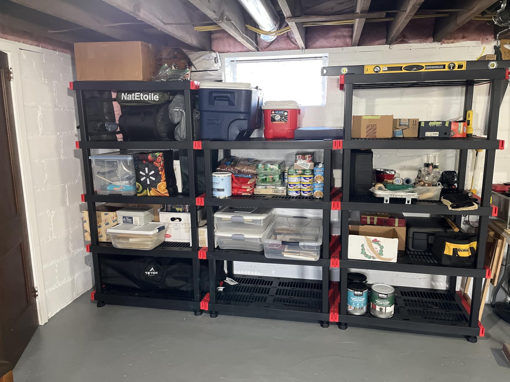 CX Craftsman 4-Tier Heavy Duty Plastic Storage Shelves, Garage Organization customer photo 2