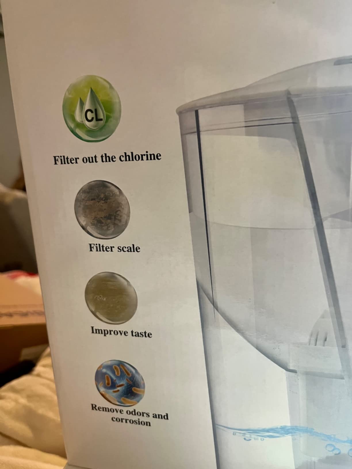 Alkaline Water Filter Pitcher with Filter, 14 Cup Digital Display Water Purifier Pitcher in BPA Free for Quick Clear Chlorine, Fluoride, Heavy Metals, Odor, Bad Taste customer photo 1