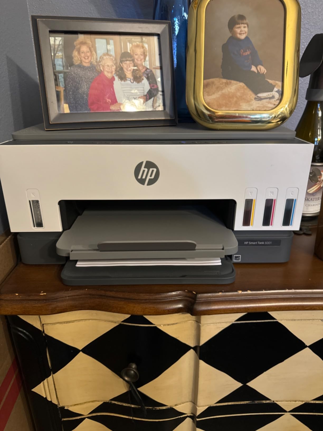 HP Smart Tank 6001 Wireless All-in-One Ink Tank Printer, Scanner, Copier with 2 Years of Ink Included, Best-for-Home, Cartridge-Free Refillable, AI-Enabled (2H0B9A) customer photo 2