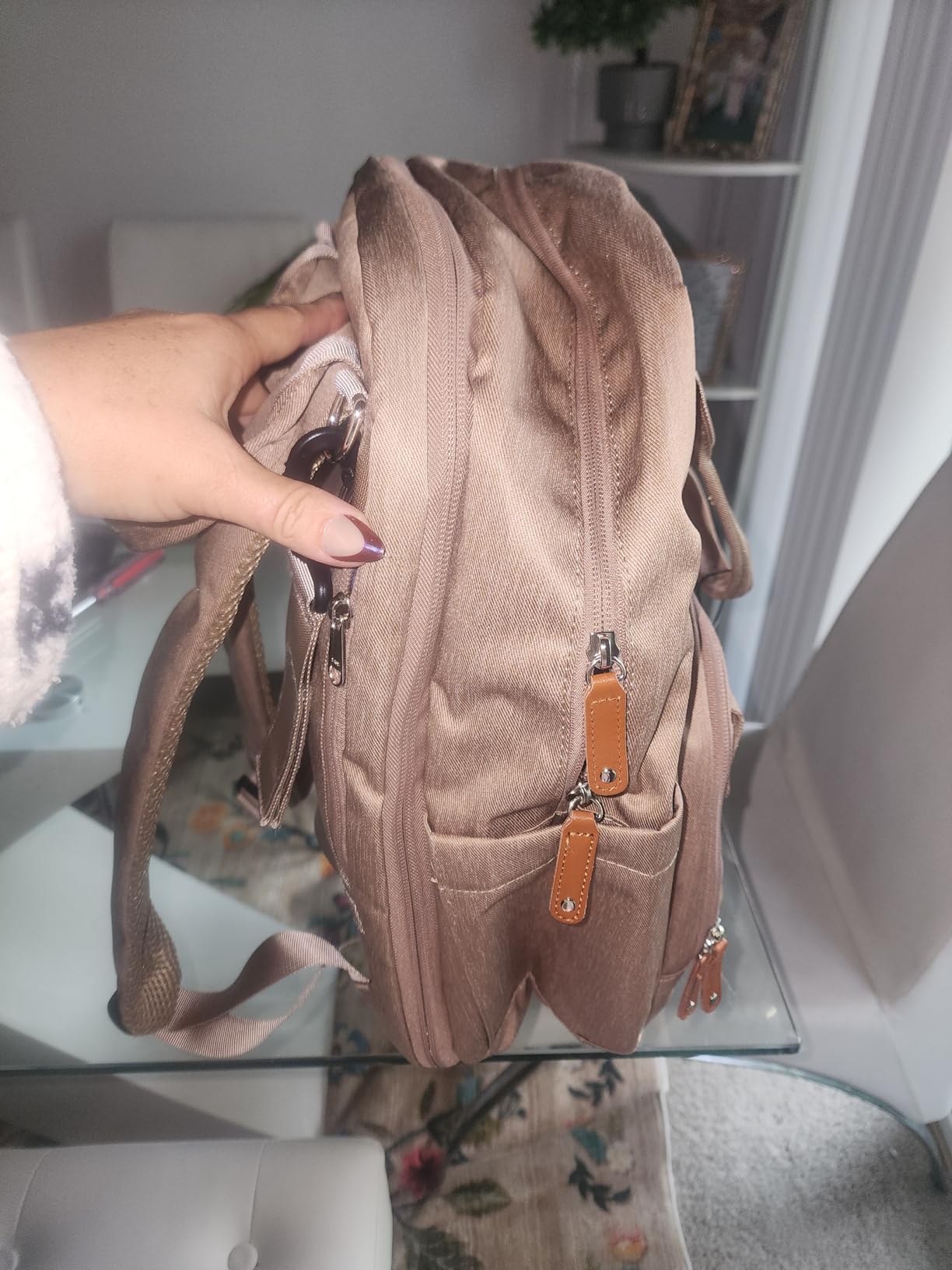 Qualyphant Extra Large Diaper Bag Backpack for 2 Kids Expandable 26-36L customer photo 1