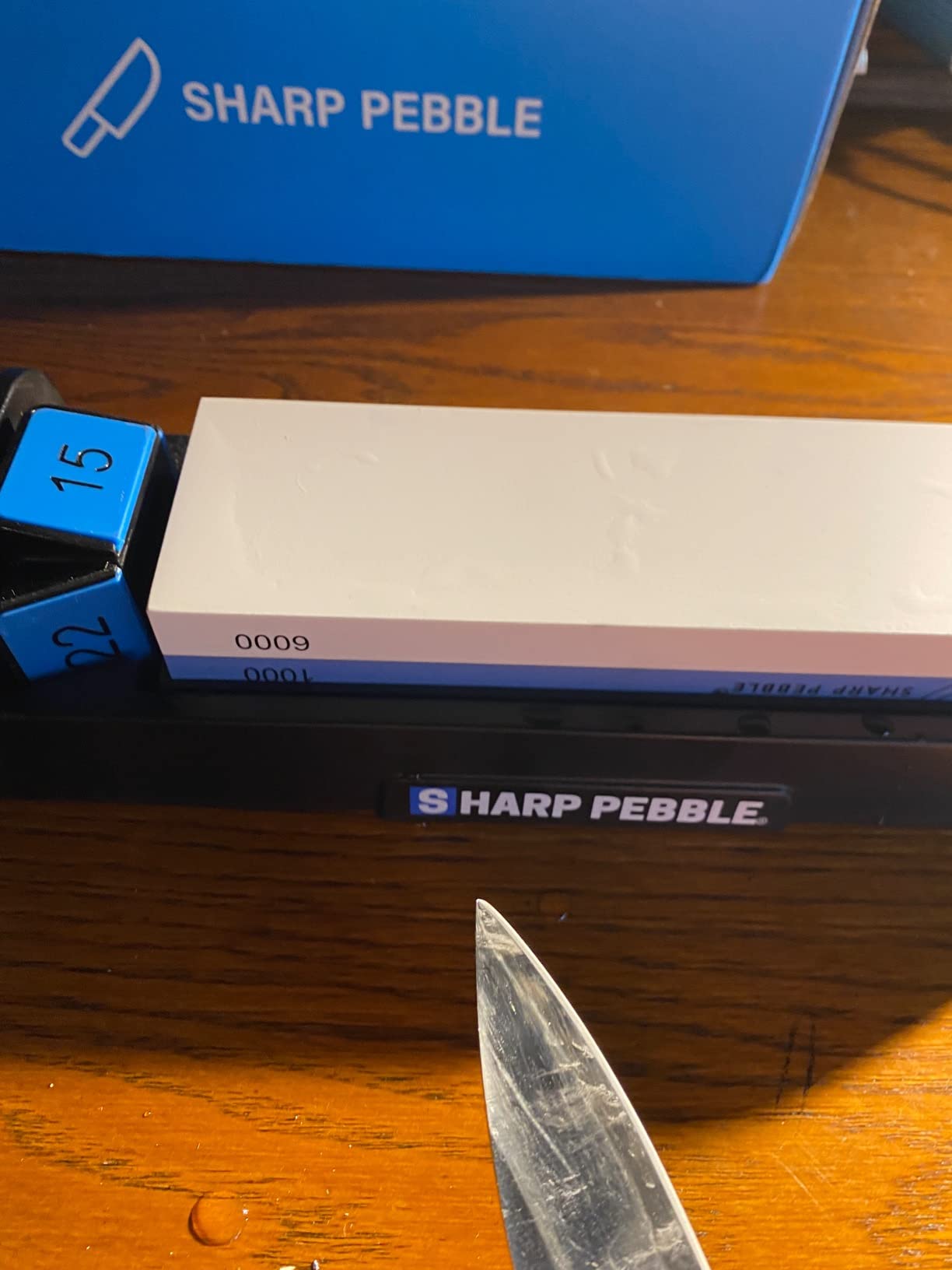 Sharp Pebble Complete Whetstone Knife Sharpening Stone Kit – 1000/6000 Grit customer photo 2