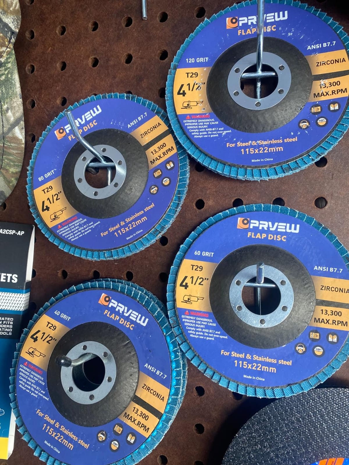 Flap Discs 4 1/2 Inch 5-Pack,4.5