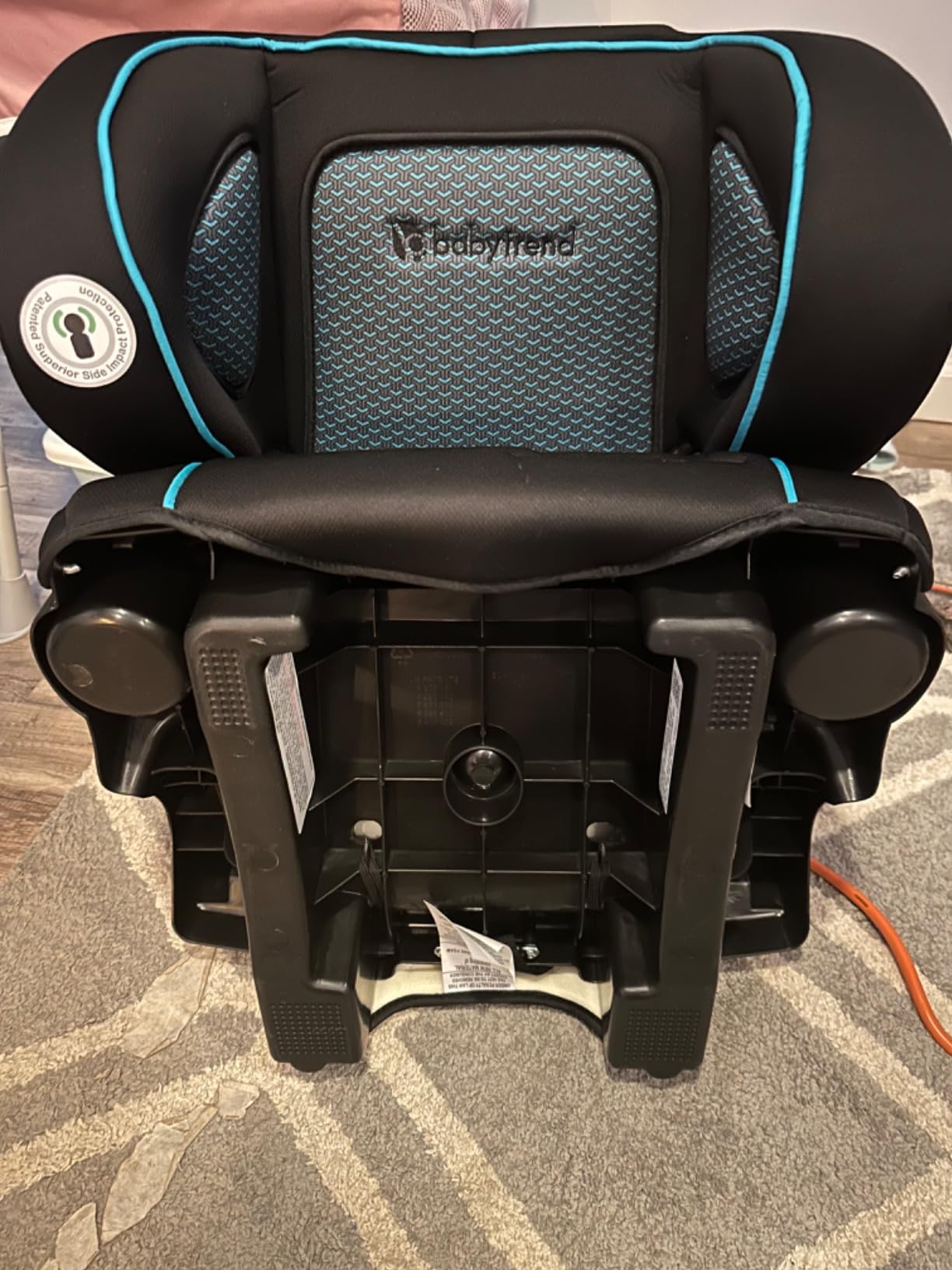 Baby Trend Protect 2-in-1 Folding Belt-Positioning Booster Seat, Aqua Tech customer photo 1