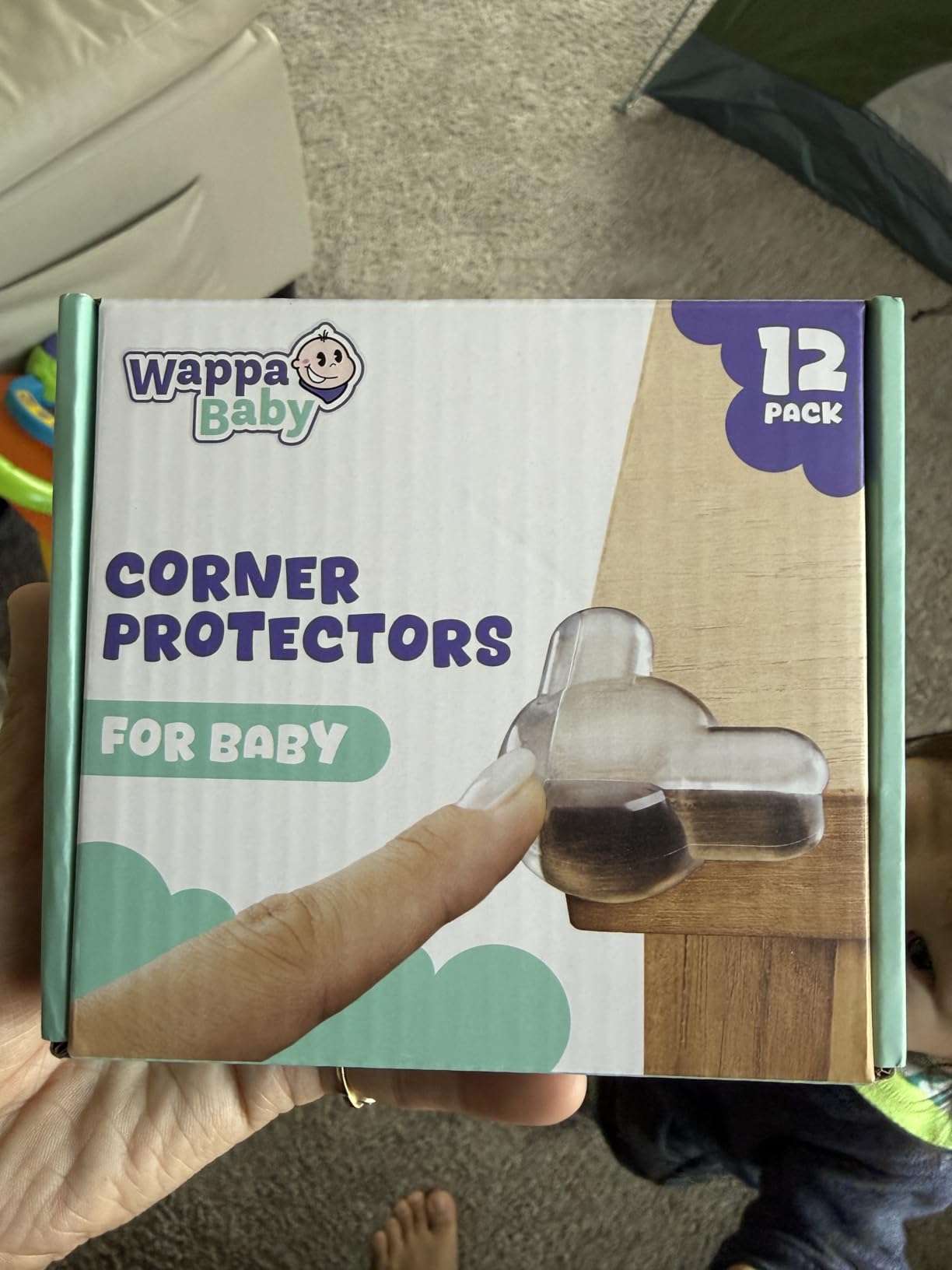 Corner Protectors for Baby (12 Pack) - Patented - New & Improved Edge Protector for Baby – Transparent Corner Protectors - Baby Safety Products to Baby Proof Corners and Edges customer photo 2