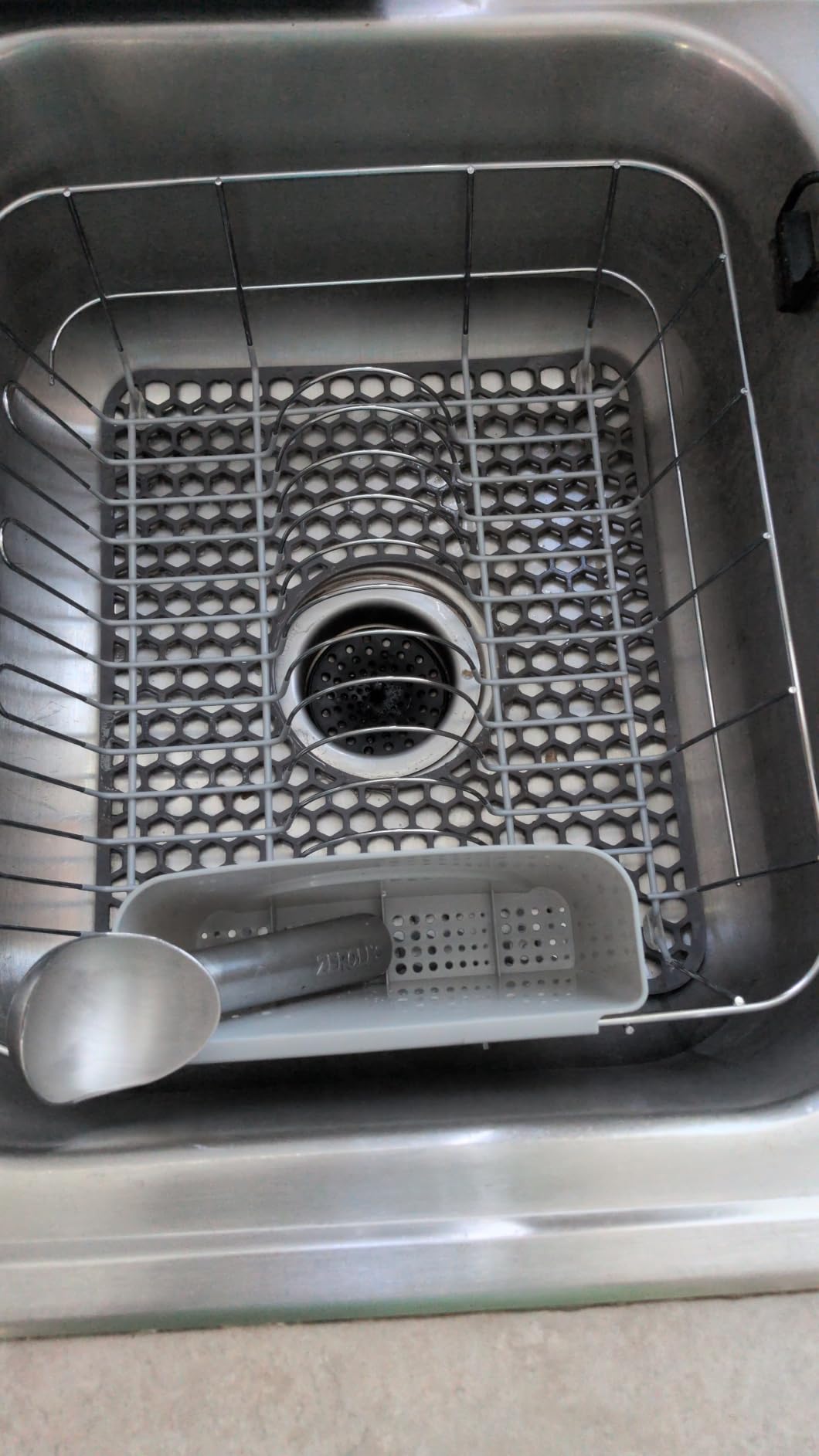 Sweet Home Collection 2 Piece Dish Drying Rack Set Drainer with Utensil Holder Simple Easy to Use Fits in Most Sinks, 14.5