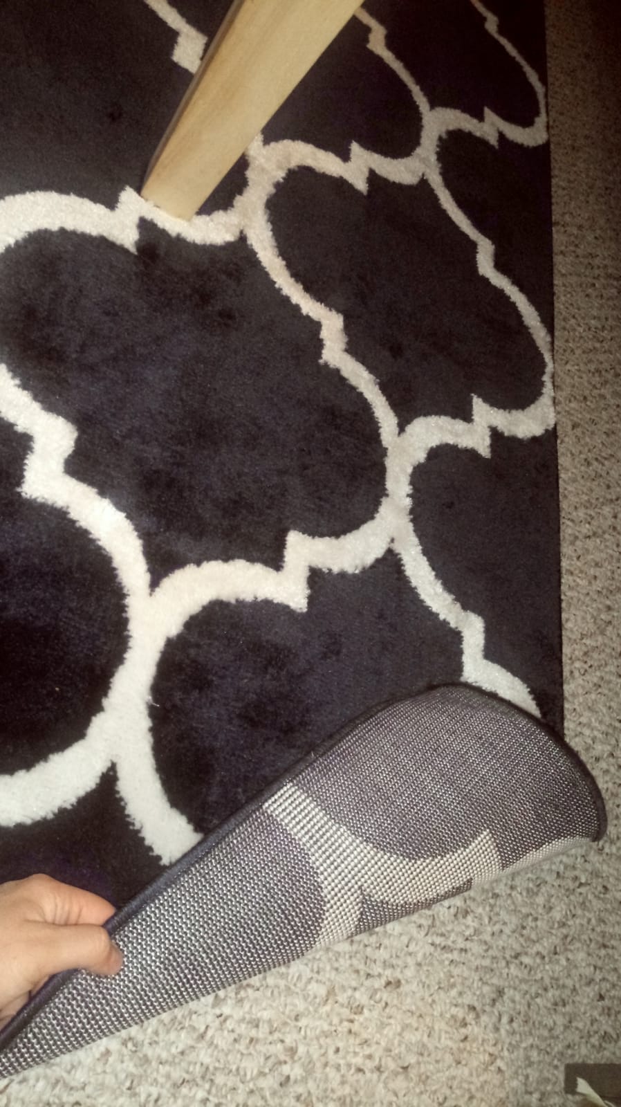 Ottomanson Hand Knotted Static Design Wool 2x8 Traditional Flatweave Runner Rug for Hallway, Kitchen, Living Room, Bedroom, 2'3