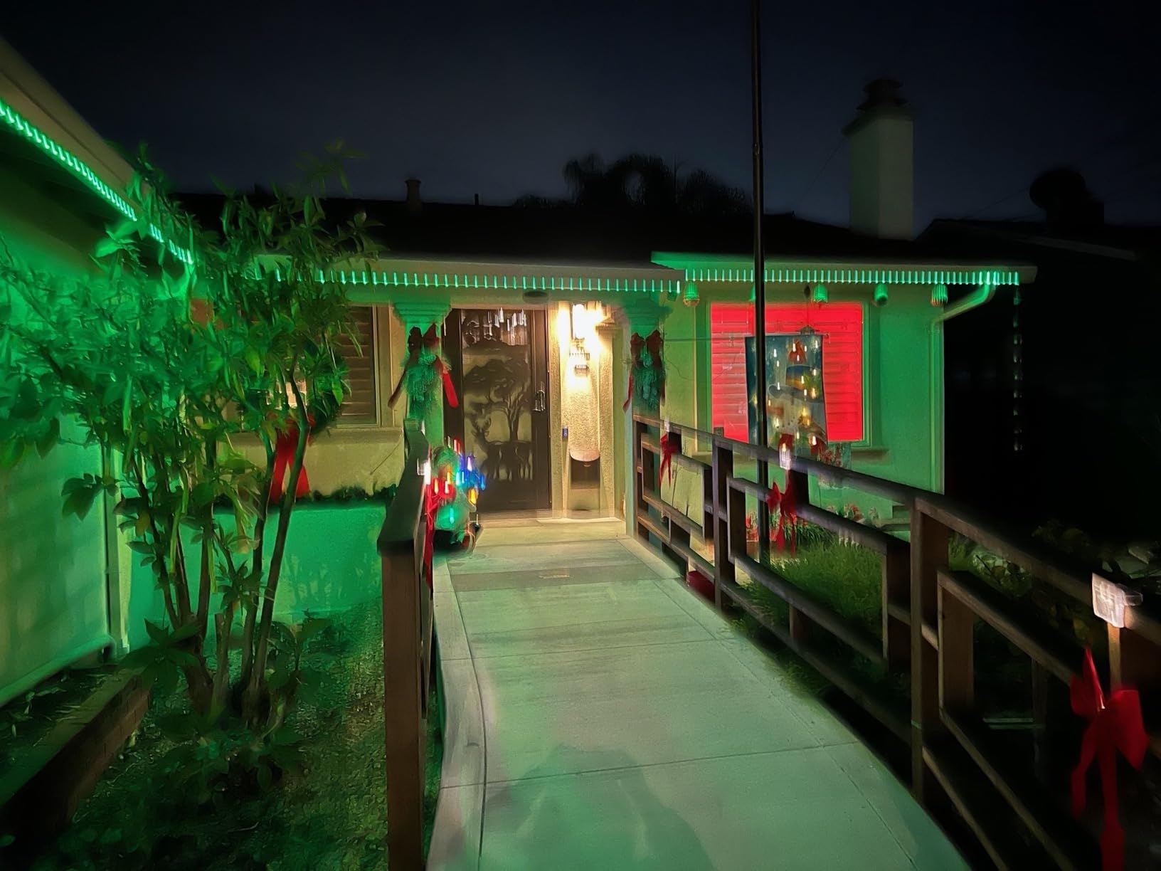 AILBTON 100ft Outdoor LED Strip Lights Waterproof,IP68 Outside Led Light Strips Waterproof with Bluetooth App Remote Control,Music Sync RGB Exterior Led Rope Lights,for Balcony,Deck,Roof,Garden,Pool customer photo 2