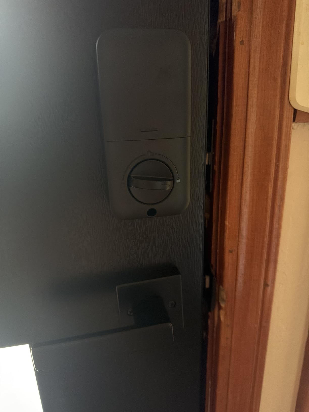 Zowill Keyless Entry Keypad Deadbolt Lock with Handles, Matte Black customer photo 2
