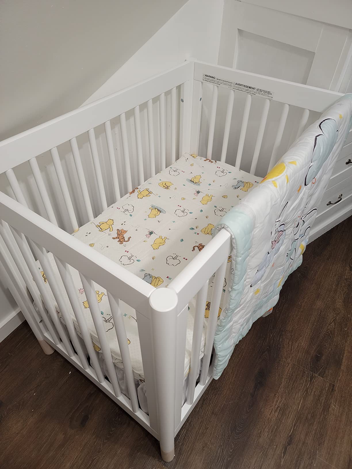 Babyletto Gelato 4-in-1 Mini Crib, Natural Walnut and Brushed Gold Feet customer photo 1