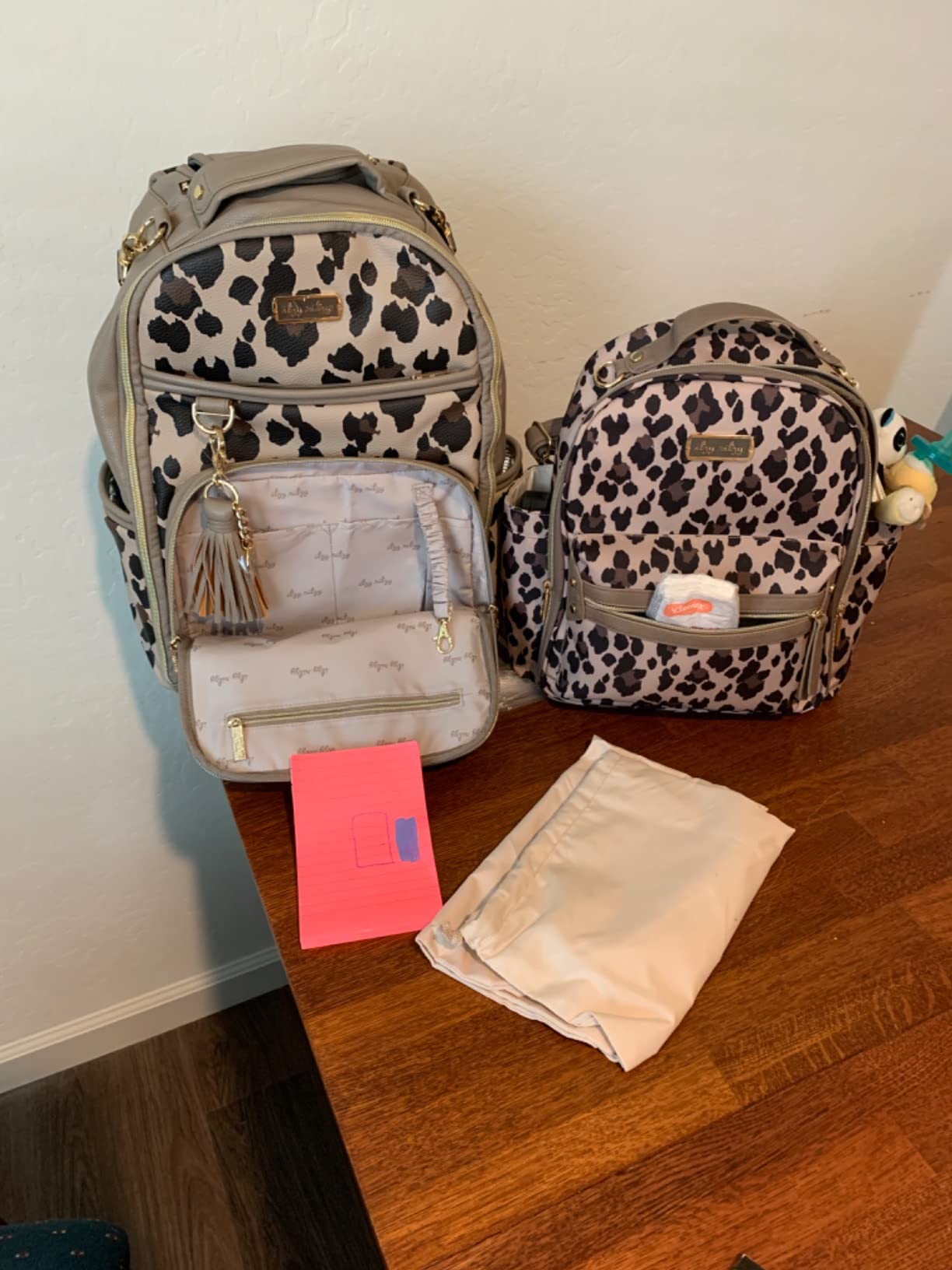 Itzy Ritzy Boss Plus Diaper Bag Backpack with 19 Pockets (Vanilla Latte) customer photo 2