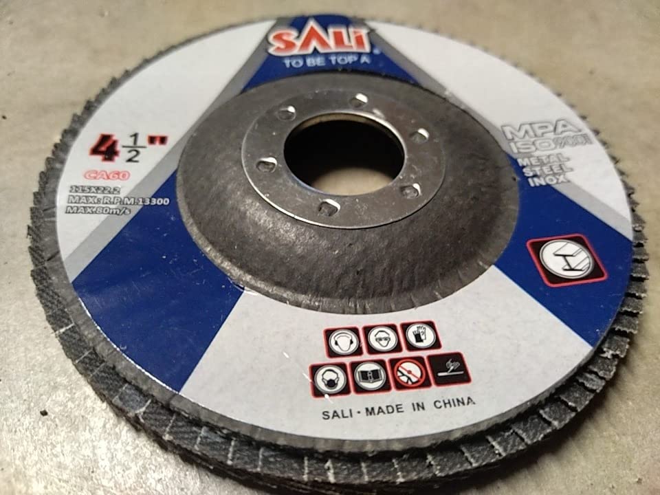 Sali 10 Pack Flap Disc 60 Grit 4.5