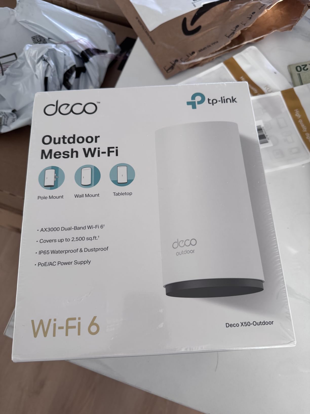 TP-Link Deco Outdoor WiFi (X50-Outdoor) AX3000 Dual Band WiFi 6 customer photo 1