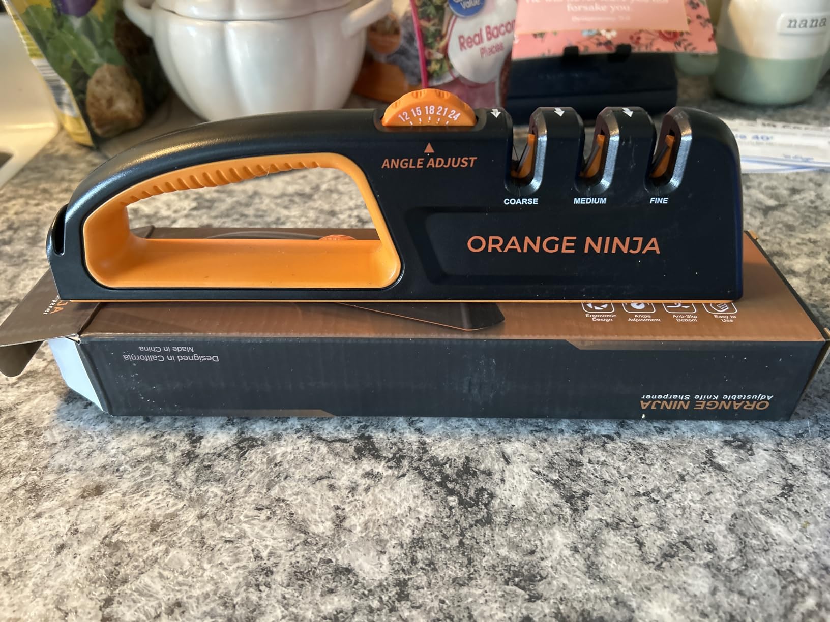 5 Precision Adjust Knife Sharpener- 3-Stage Premium Kitchen Knife Sharpener customer photo 1