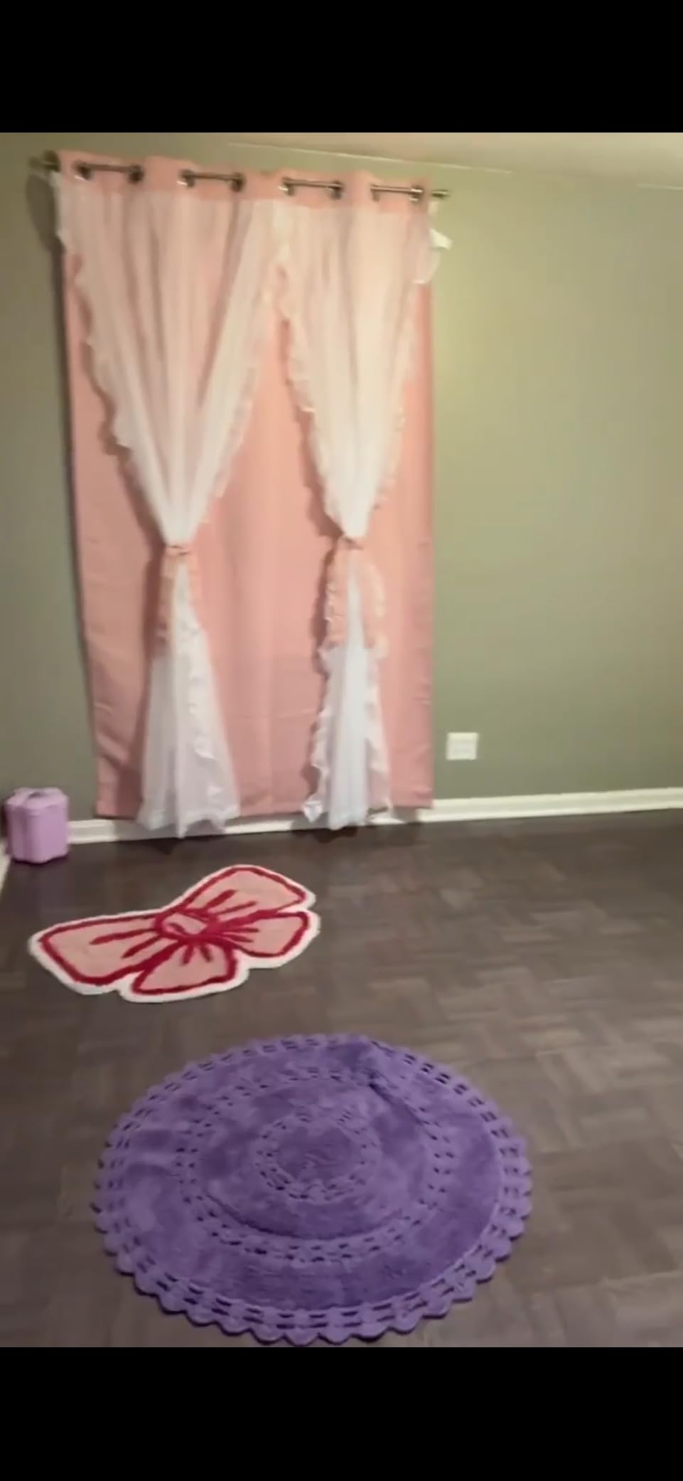 PONY DANCE Pink Blackout Curtains for Nursery/Girls Bedroom, 2 Panels customer photo 2